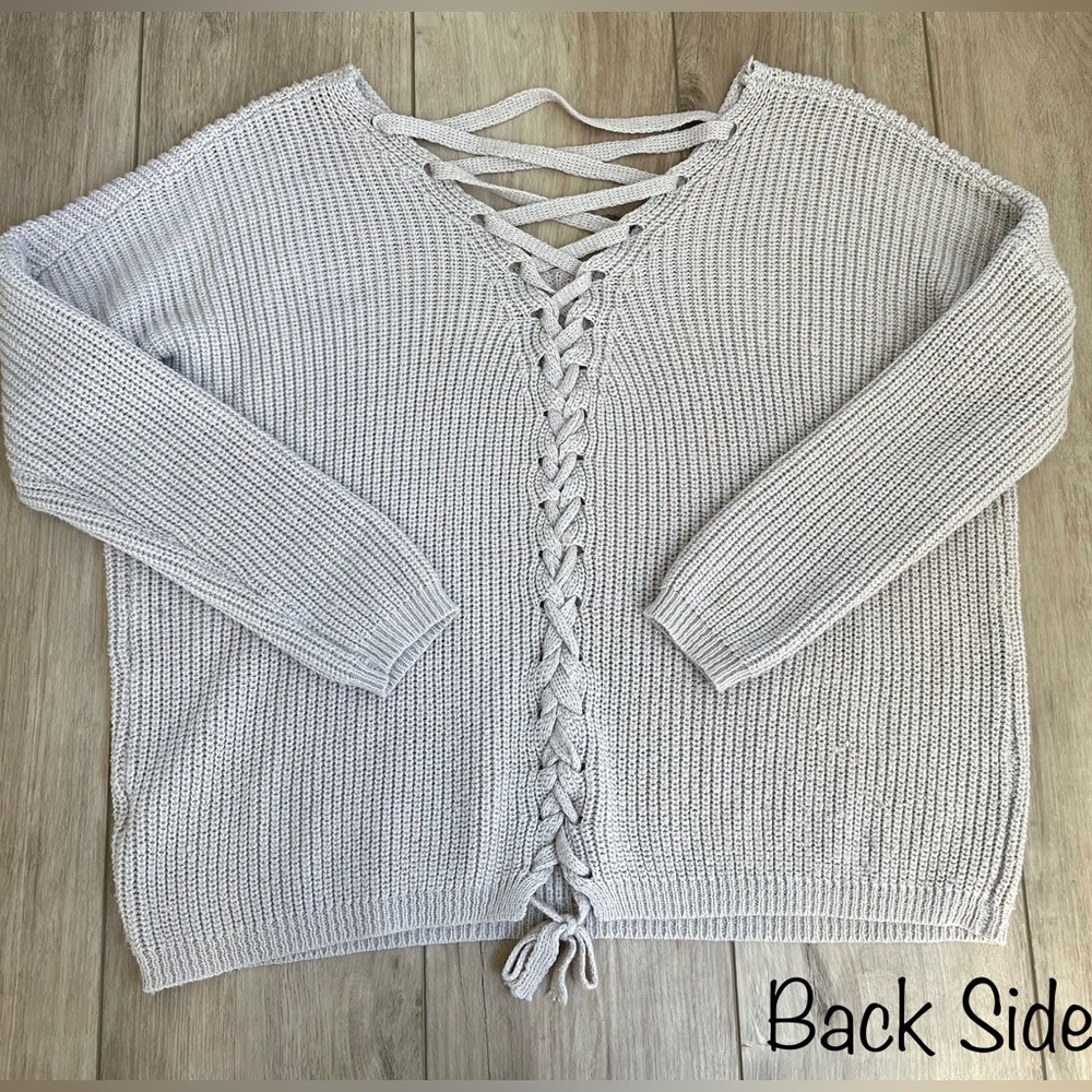 Knitted Taupe Sweater Small